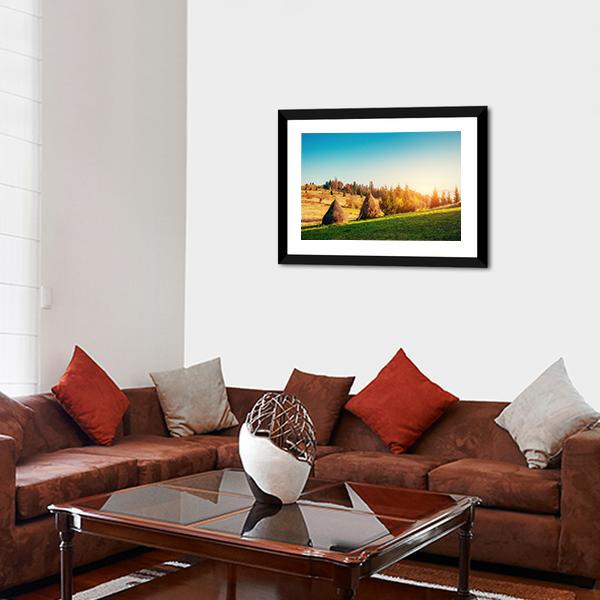 Autumn Landscape In Ukraine Europe Canvas Wall Art-3 Horizontal-Gallery Wrap-25" x 16"-Tiaracle