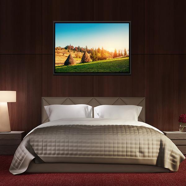 Autumn Landscape In Ukraine Europe Panoramic Canvas Wall Art-1 Piece-36" x 12"-Tiaracle