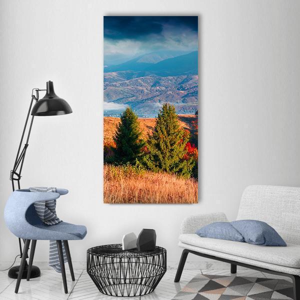 Kolochava Village In Autumn Vertical Canvas Wall Art-1 Vertical-Gallery Wrap-12" x 24"-Tiaracle