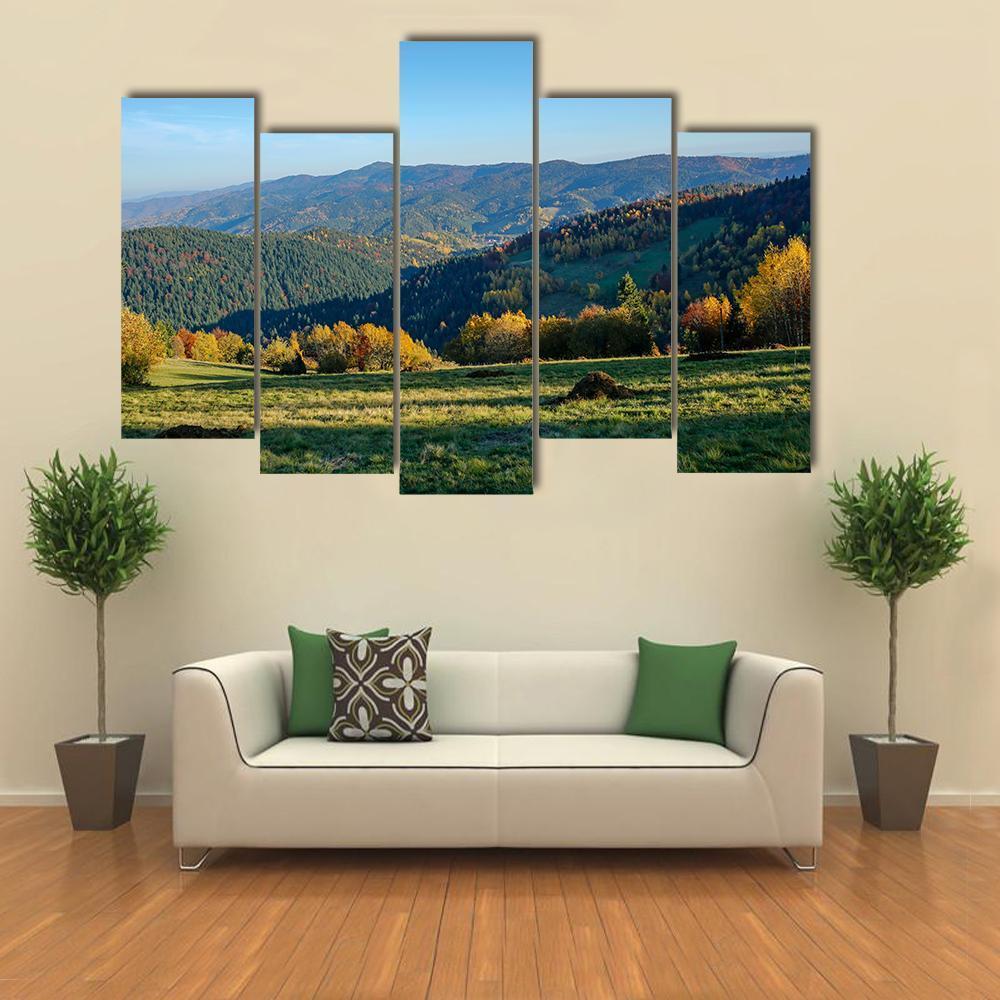 Gorce Mountains Poland Canvas Wall Art-5 Pop-Gallery Wrap-47" x 32"-Tiaracle