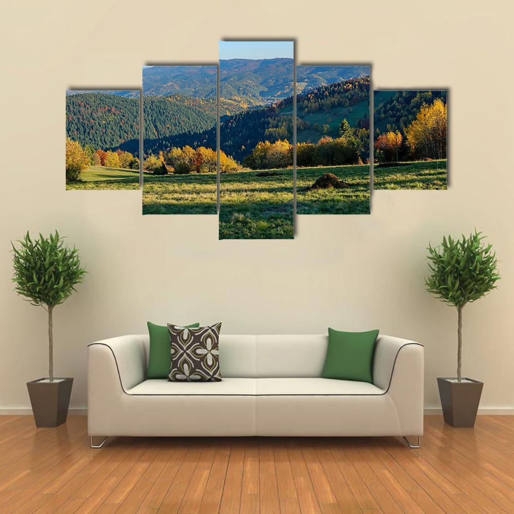 Gorce Mountains Poland Canvas Wall Art-5 Star-Gallery Wrap-62" x 32"-Tiaracle