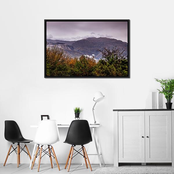 Autumn Landscape Panoramic Canvas Wall Art-1 Piece-36" x 12"-Tiaracle