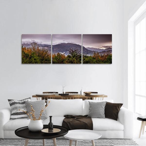 Autumn Landscape Panoramic Canvas Wall Art-3 Piece-25" x 08"-Tiaracle