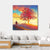 Autumn Landscape With Alone Tree Canvas Wall Art-4 Square-Gallery Wrap-17" x 17"-Tiaracle
