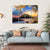 Autumn Landscape With Mountain Canvas Wall Art-1 Piece-Gallery Wrap-36" x 24"-Tiaracle