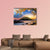 Autumn Landscape With Mountain Canvas Wall Art-4 Pop-Gallery Wrap-50" x 32"-Tiaracle