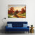 Autumn Landscape With River Canvas Wall Art-1 Piece-Gallery Wrap-36" x 24"-Tiaracle
