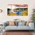 Autumn Landscape With Sunset Canvas Wall Art-5 Horizontal-Gallery Wrap-22" x 12"-Tiaracle