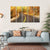 Autumn Scene With Road Canvas Wall Art-5 Horizontal-Gallery Wrap-22" x 12"-Tiaracle