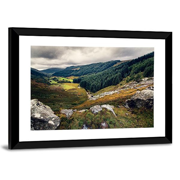 Glenmacnass Waterfall Canvas Wall Art-3 Horizontal-Gallery Wrap-25" x 16"-Tiaracle