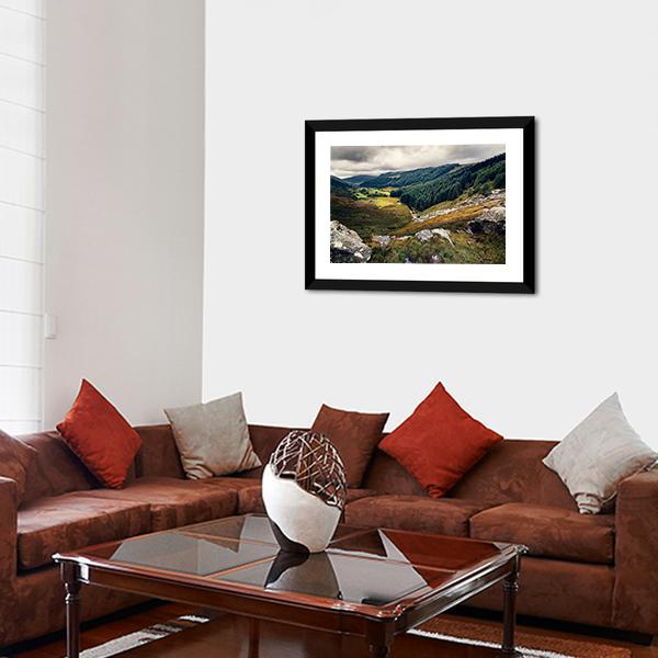 Glenmacnass Waterfall Canvas Wall Art-3 Horizontal-Gallery Wrap-25" x 16"-Tiaracle