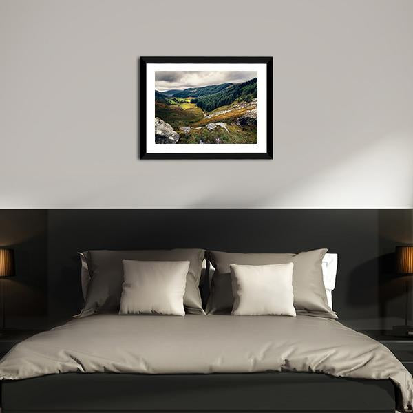 Glenmacnass Waterfall Canvas Wall Art-3 Horizontal-Gallery Wrap-25" x 16"-Tiaracle
