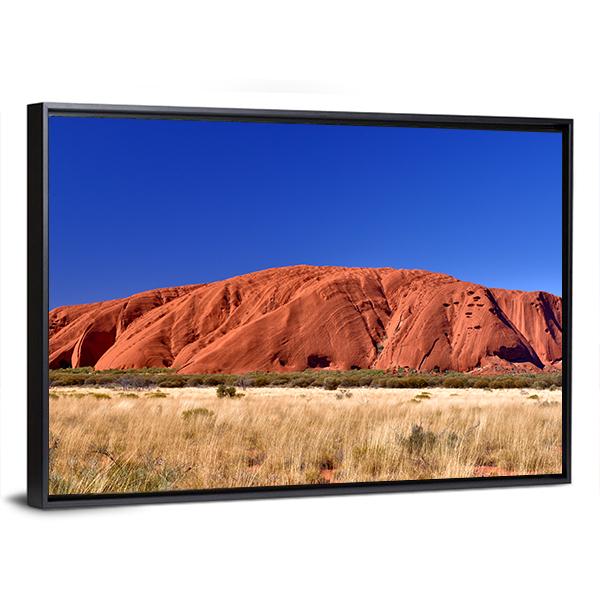 Ayers Rock Australia Panoramic Canvas Wall Art-1 Piece-36" x 12"-Tiaracle