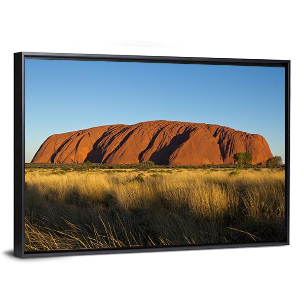 Ayers Rock In The Evening Canvas Wall Art-3 Horizontal-Gallery Wrap-25" x 16"-Tiaracle