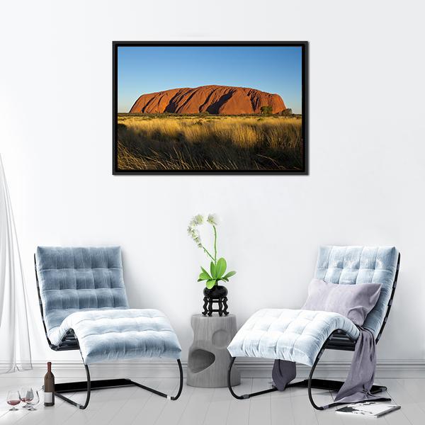 Ayers Rock In The Evening Canvas Wall Art-3 Horizontal-Gallery Wrap-25" x 16"-Tiaracle