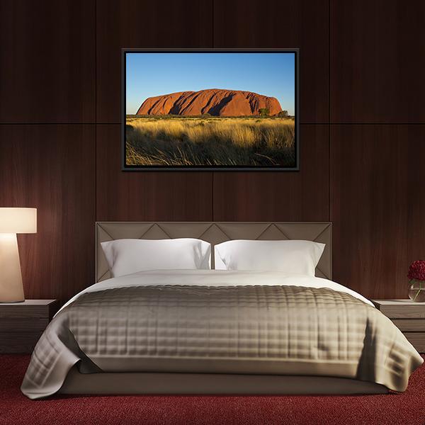 Ayers Rock In The Evening Canvas Wall Art-3 Horizontal-Gallery Wrap-25" x 16"-Tiaracle