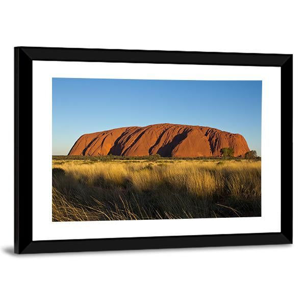 Ayers Rock In The Evening Canvas Wall Art-3 Horizontal-Gallery Wrap-25" x 16"-Tiaracle