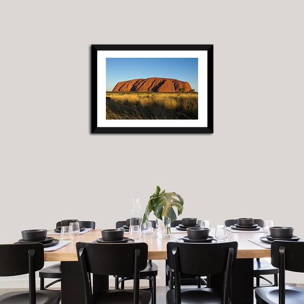 Ayers Rock In The Evening Canvas Wall Art-3 Horizontal-Gallery Wrap-25" x 16"-Tiaracle