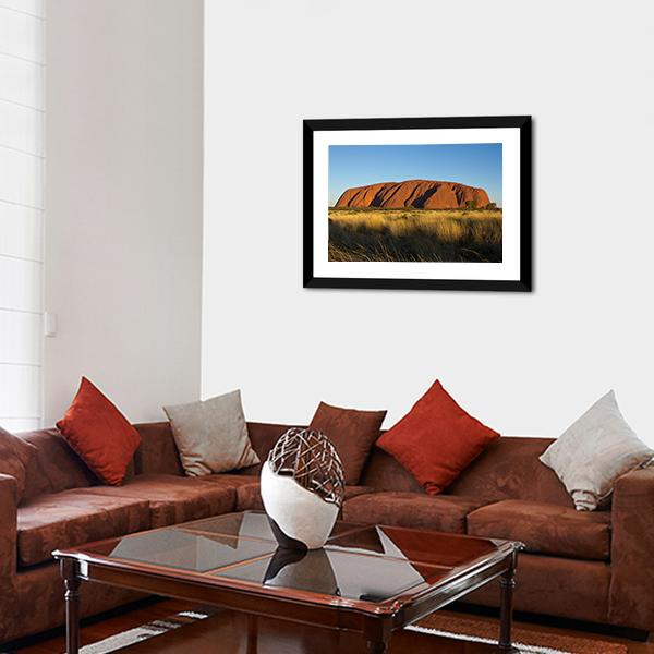 Ayers Rock In The Evening Canvas Wall Art-3 Horizontal-Gallery Wrap-25" x 16"-Tiaracle