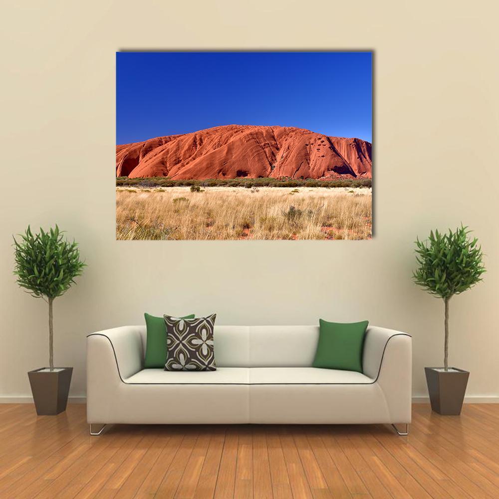 Ayers Rock Australia Canvas Wall Art-4 Pop-Gallery Wrap-34" x 20"-Tiaracle