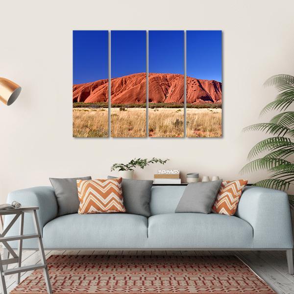 Ayers Rock Australia Canvas Wall Art-4 Horizontal-Gallery Wrap-34" x 24"-Tiaracle