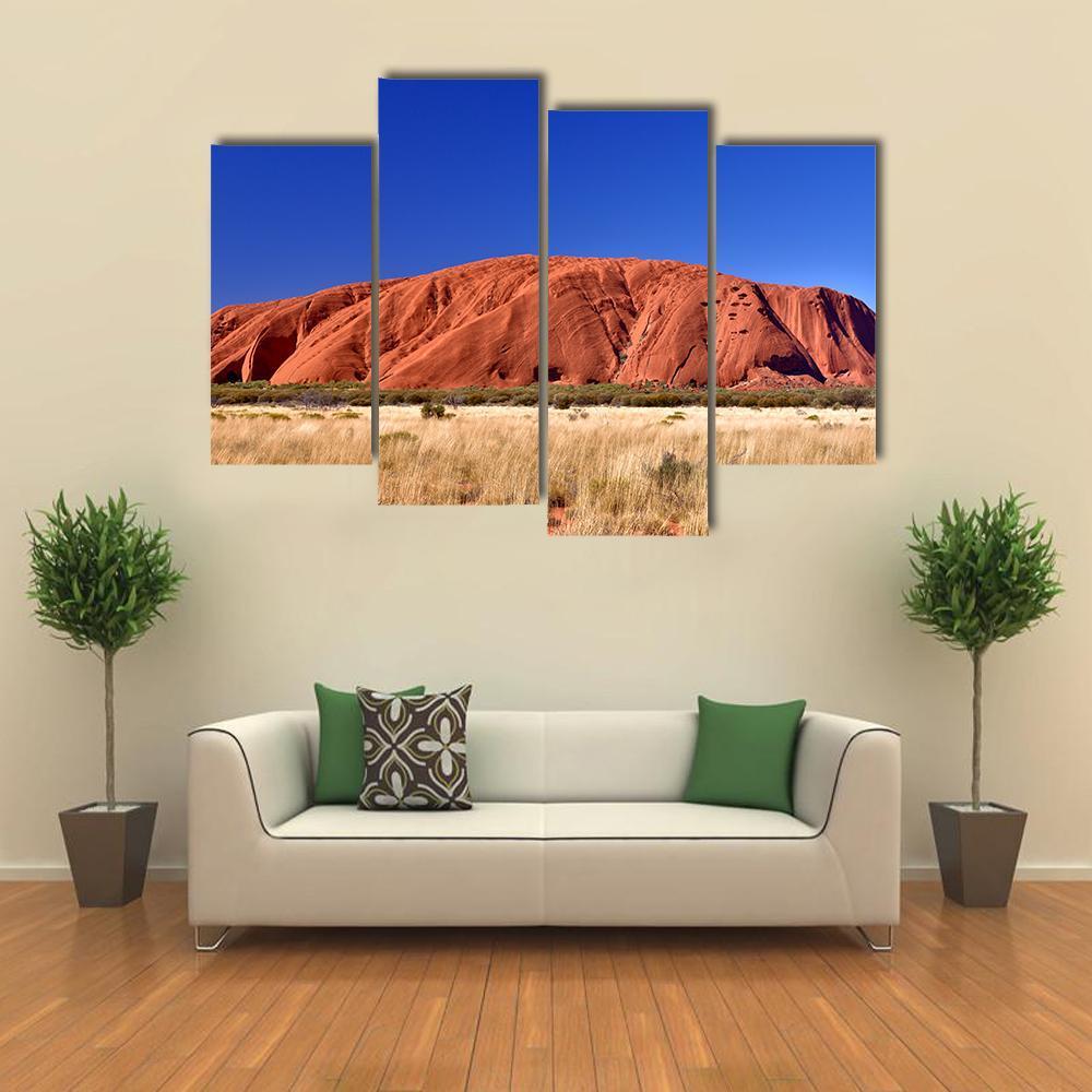 Ayers Rock Australia Canvas Wall Art-4 Pop-Gallery Wrap-34" x 20"-Tiaracle