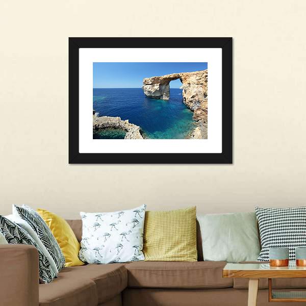 Azure Window Canvas Wall Art-5 Horizontal-Gallery Wrap-22" x 12"-Tiaracle