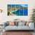 Azzure Coast Of France Canvas Wall Art-5 Horizontal-Gallery Wrap-22" x 12"-Tiaracle