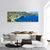 Azzure Coast Of France Panoramic Canvas Wall Art-3 Piece-25" x 08"-Tiaracle