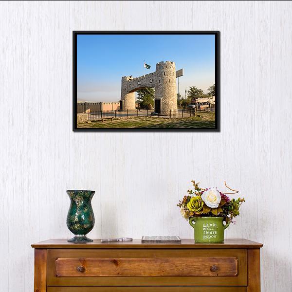 Bab-E-Khyber Pakistan Panoramic Canvas Wall Art-1 Piece-36" x 12"-Tiaracle