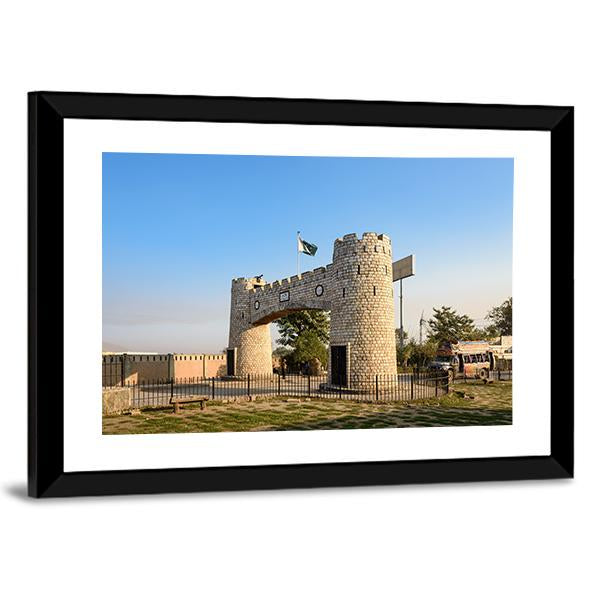 Bab-E-Khyber Pakistan Panoramic Canvas Wall Art-1 Piece-36" x 12"-Tiaracle