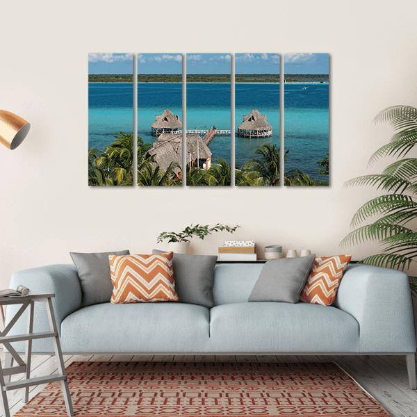Bacalar Lagoon Canvas Wall Art-1 Piece-Gallery Wrap-36" x 24"-Tiaracle