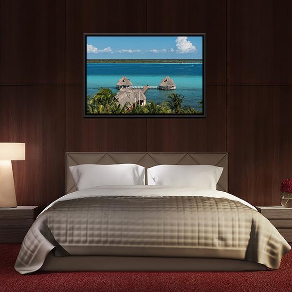 Bacalar Lagoon Canvas Wall Art-3 Horizontal-Gallery Wrap-25" x 16"-Tiaracle