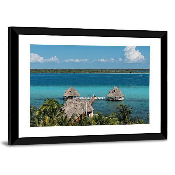 Bacalar Lagoon Canvas Wall Art-3 Horizontal-Gallery Wrap-25" x 16"-Tiaracle