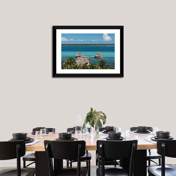 Bacalar Lagoon Canvas Wall Art-3 Horizontal-Gallery Wrap-25" x 16"-Tiaracle