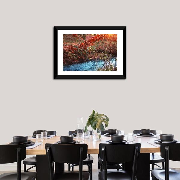 Bach Forest Trees Landscape At Sunset Vertical Canvas Wall Art-3 Vertical-Gallery Wrap-12" x 25"-Tiaracle