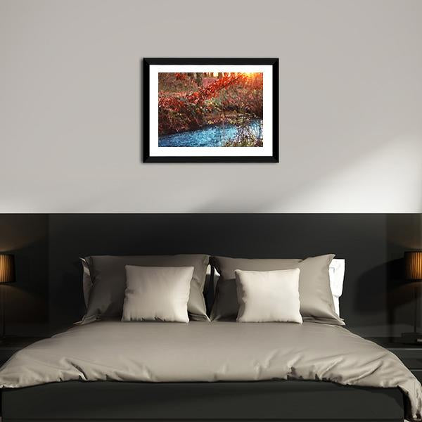 Bach Forest Trees Landscape At Sunset Vertical Canvas Wall Art-3 Vertical-Gallery Wrap-12" x 25"-Tiaracle