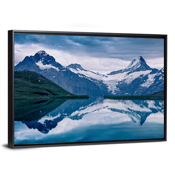 Lake Bachalpsee Switzerland Canvas Wall Art-3 Horizontal-Gallery Wrap-25" x 16"-Tiaracle