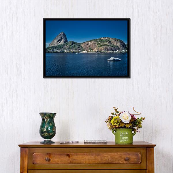 Sugarloaf Mountain Canvas Wall Art-1 Piece-Floating Frame-24" x 16"-Tiaracle