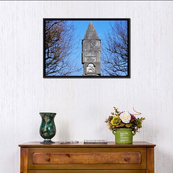 Baden Church USA Vertical Canvas Wall Art-3 Vertical-Gallery Wrap-12" x 25"-Tiaracle