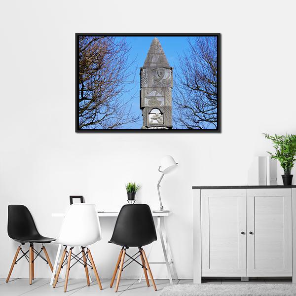 Baden Church USA Vertical Canvas Wall Art-3 Vertical-Gallery Wrap-12" x 25"-Tiaracle