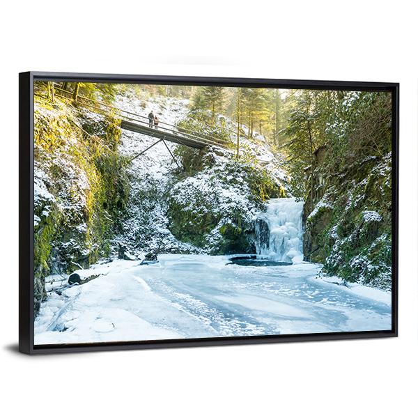 Baden In Winter Canvas Wall Art-3 Horizontal-Gallery Wrap-25" x 16"-Tiaracle