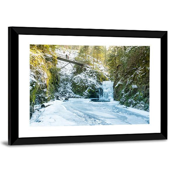 Baden In Winter Canvas Wall Art-3 Horizontal-Gallery Wrap-25" x 16"-Tiaracle
