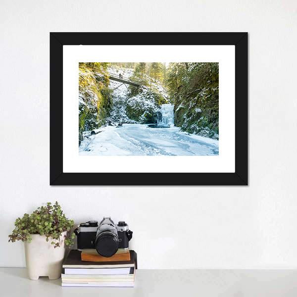 Baden In Winter Canvas Wall Art-1 Piece-Framed Print-20" x 16"-Tiaracle