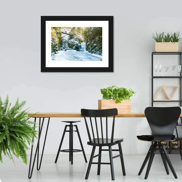 Baden In Winter Canvas Wall Art-3 Horizontal-Gallery Wrap-25" x 16"-Tiaracle