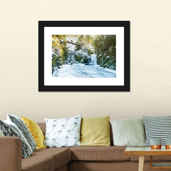 Baden In Winter Canvas Wall Art-3 Horizontal-Gallery Wrap-25" x 16"-Tiaracle
