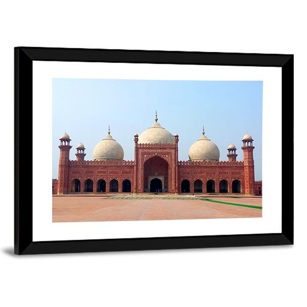 Badshahi Mosque Canvas Wall Art-3 Horizontal-Gallery Wrap-25" x 16"-Tiaracle