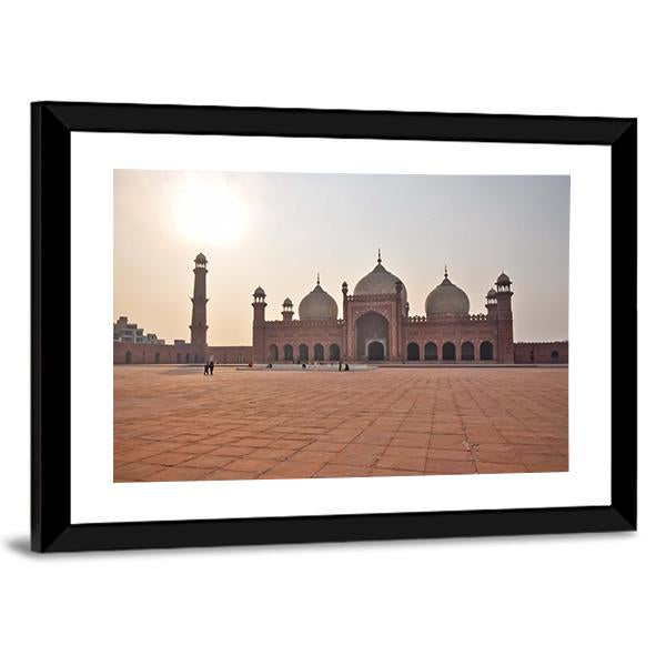 Badshahi Mosque In Lahore Panoramic Canvas Wall Art-1 Piece-36" x 12"-Tiaracle