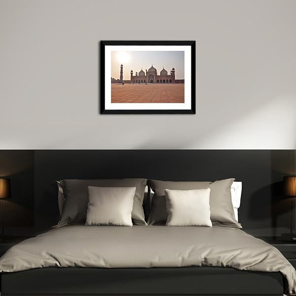 Badshahi Mosque In Lahore Panoramic Canvas Wall Art-1 Piece-36" x 12"-Tiaracle
