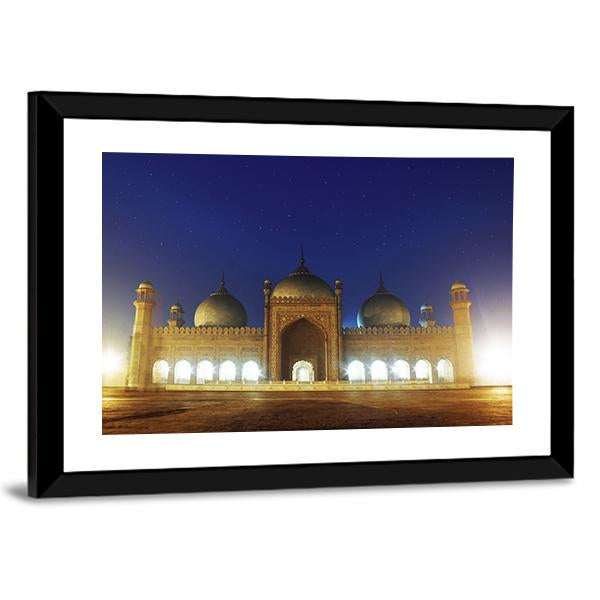 Badshahi Mosque Lahore Canvas Wall Art-5 Horizontal-Gallery Wrap-22" x 12"-Tiaracle